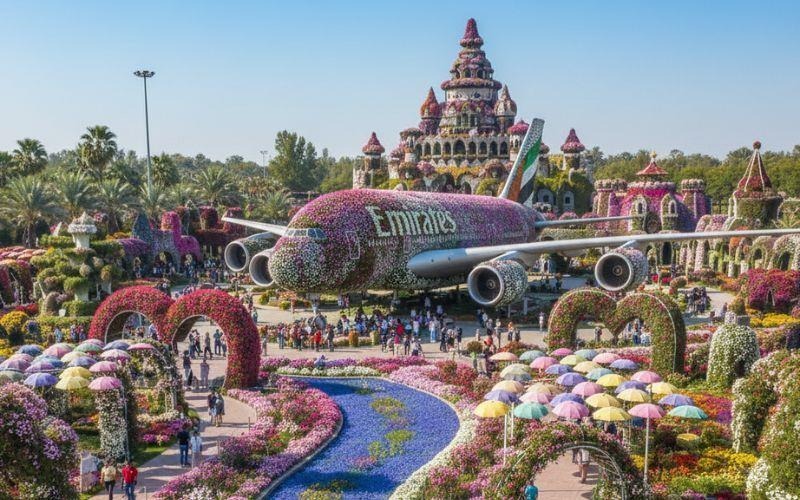 KHÁM PHÁ CÁC TIỂU VƯƠNG QUỐC Ả RẬP HUYỀN BÍ: DUBAI – MIRACLE GARDEN- ABU DHABI 6N5Đ #4